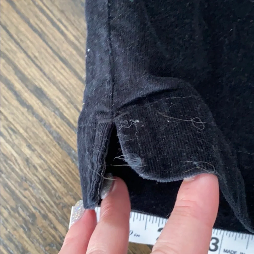 J. Jill Black Stretchy Pull On Corduroy Pants 4